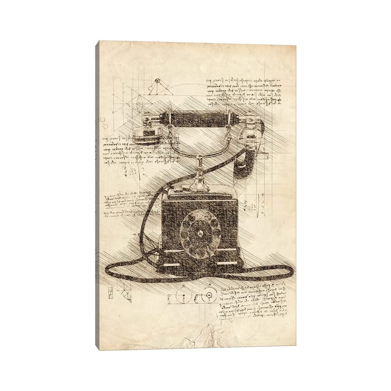 iCanvas "Old Telephone" by Cornel Vlad Canvas Print