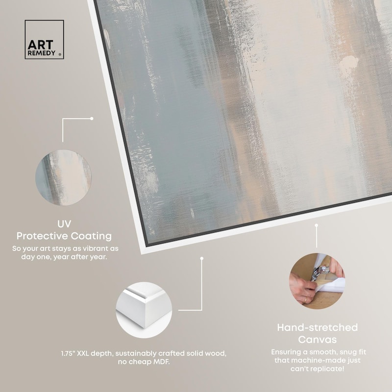 Neutral Ground Canvas Set of 2 by Art Remedy
