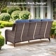 preview thumbnail 148 of 189, Pocassy Outdoor Wicker Sofa with Swivel Chair Fire Pit Table Furniture Set.