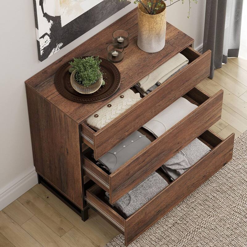 WAMPAT Dresser and Nightstand Set of 3