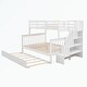 preview thumbnail 29 of 46, Stairway Twin-Over-Full Bunk Bed with Twin size Trundle