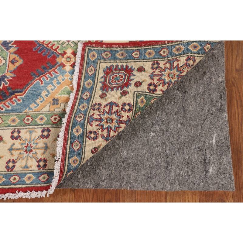 Multi-Color Kazak Oriental Area Rug Handmade Wool Carpet - 4'11" x 6'7"
