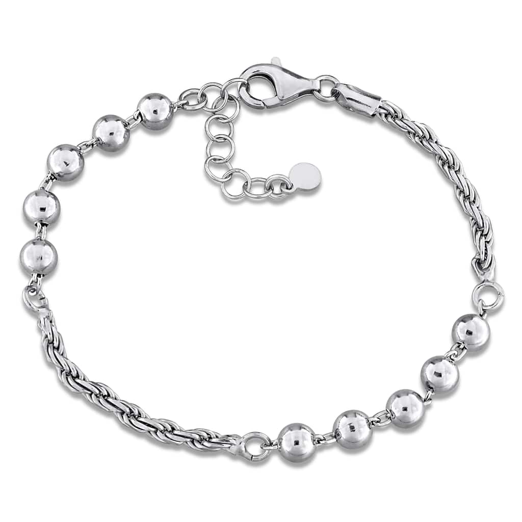 Miadora Bracelet Sterling Silver-7.5 in