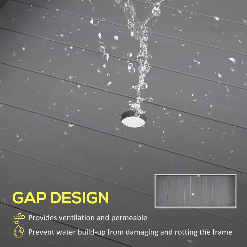 2-Tier Indoor/Outdoor Raised Garden Planter with Self-Draining Design