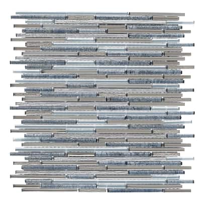 Glass Linear Wall Mosaic Tiles
