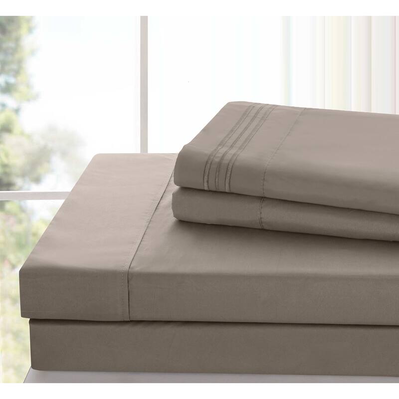 6 Piece Bed Sheet Set Deep Pocket Ultra Soft Microfiber Bedding Sheets