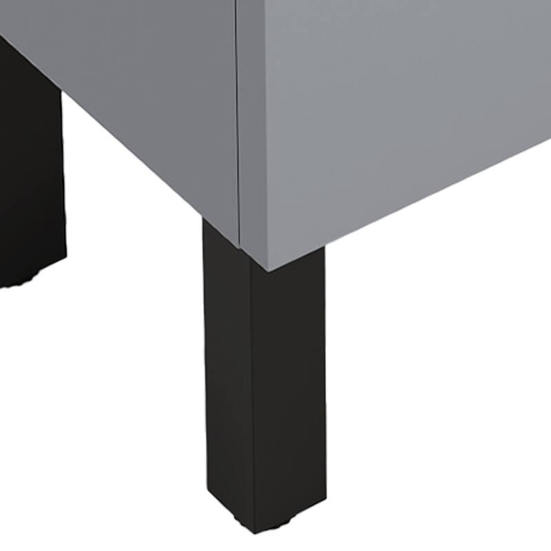 Moasis 15.7 Inch Freestanding Bathroom Vanity with Cabinet Storage and Modern Design
