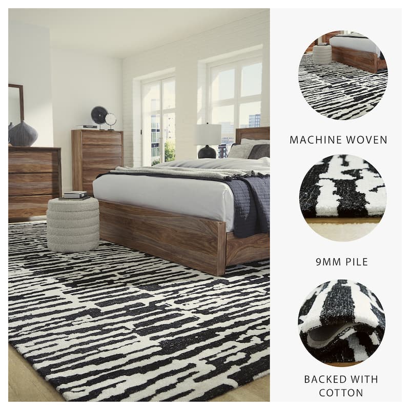 Signature Design by Ashley Bramshaw Black/Ivory Rug