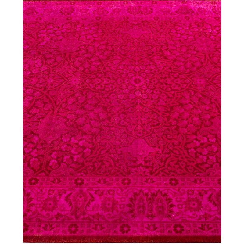 Overdyed One-of-a-Kind Hand-Knotted Area Rug - Pink - 4' 9" x 10' 2"
