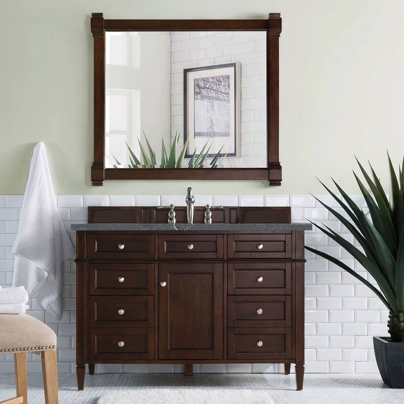 James Martin Vanities 650-V48-3PBL Brittany 48" Single Basin Poplar