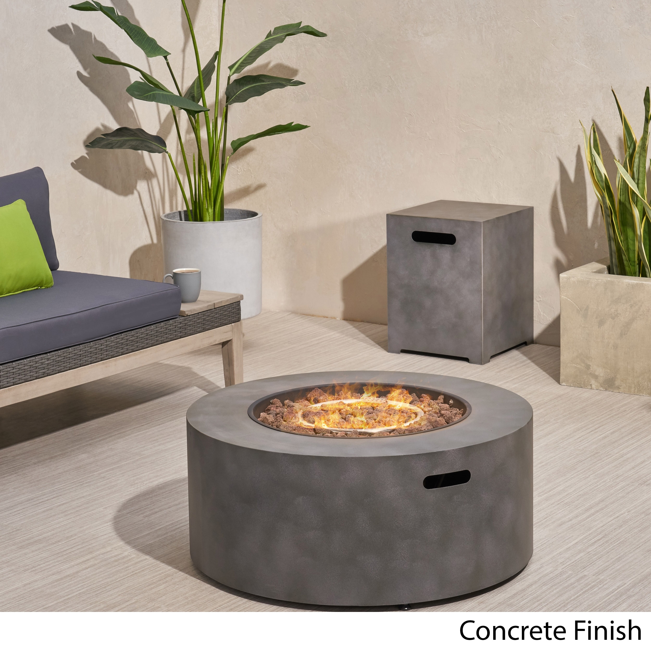 Wellington 32 inch Round Patio Fire Pit by Christopher Knight Home Bed Bath Beyond 29354856