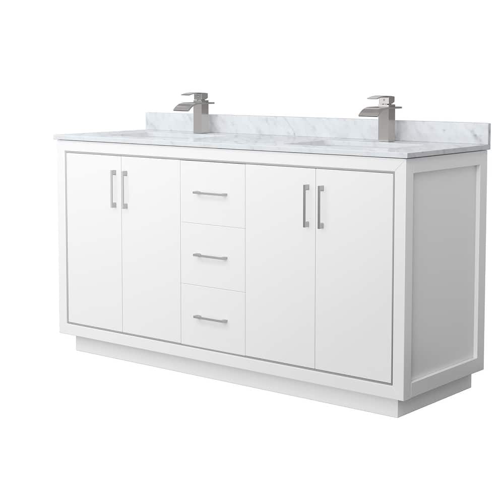 Wyndham Collection WCF1111-66D-NAT-MXX Icon 66" Free Standing Double