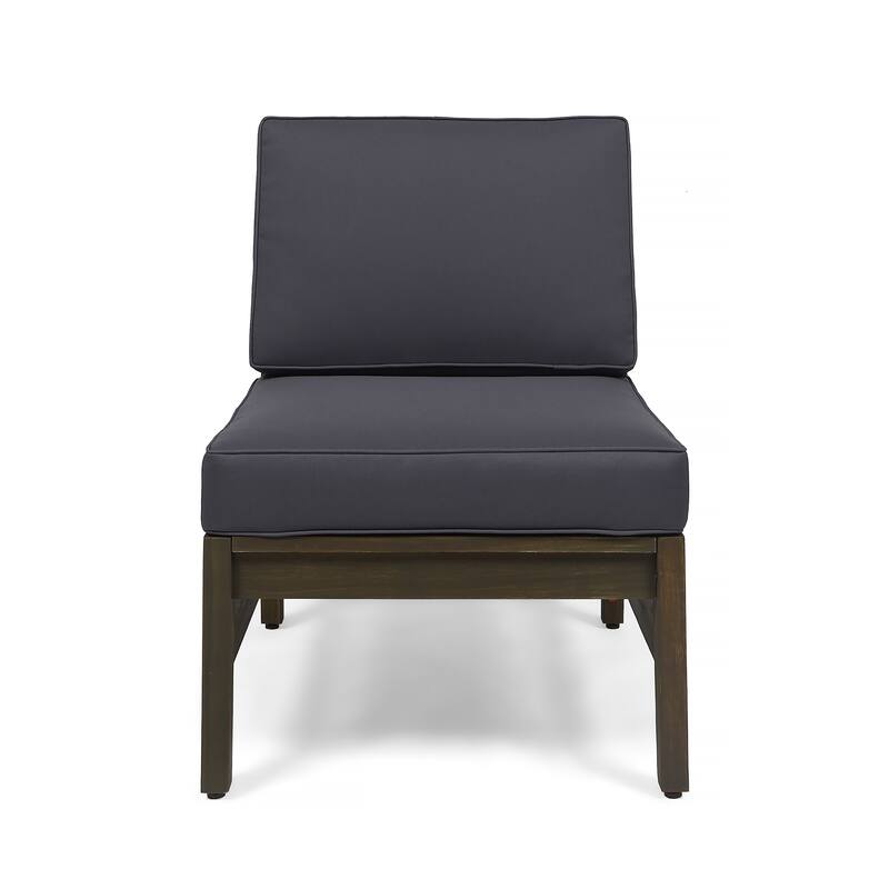 Perla Outdoor Acacia 4-pc. Cushioned Sofa and Table Set by Christopher Knight Home