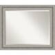 The Gray Barn Parlor Silver Bathroom Vanity Wall Mirror - Large (34 x 28-inch)