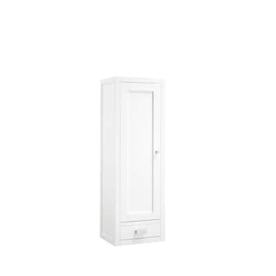 James Martin Vanities Addison 12" Petite Tower Hutch, Glossy White