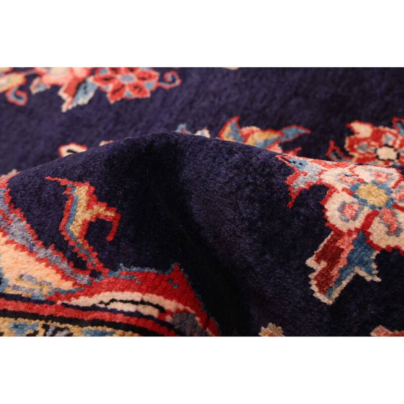 ECARPETGALLERY Hand-knotted Anadol Dark Navy Wool Rug - 3'3 x 10'4