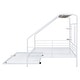 preview thumbnail 44 of 68, Metal House Bed Frame with Trundle Bed & 3 Shelves for Kids Gilrs Boys, No Box Spring Needed