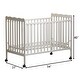 preview thumbnail 7 of 7, 3-In-1 Convertible Crib, Made Of Sustainable Pinewood, Non-Toxic Finish, Comes With Locking Wheels, Wooden Nursery Furniture