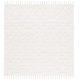 preview thumbnail 54 of 122, SAFAVIEH Moroccan Tassel Shag Kobi 2-inch Thick Rug 3' Square - Ivory - Square