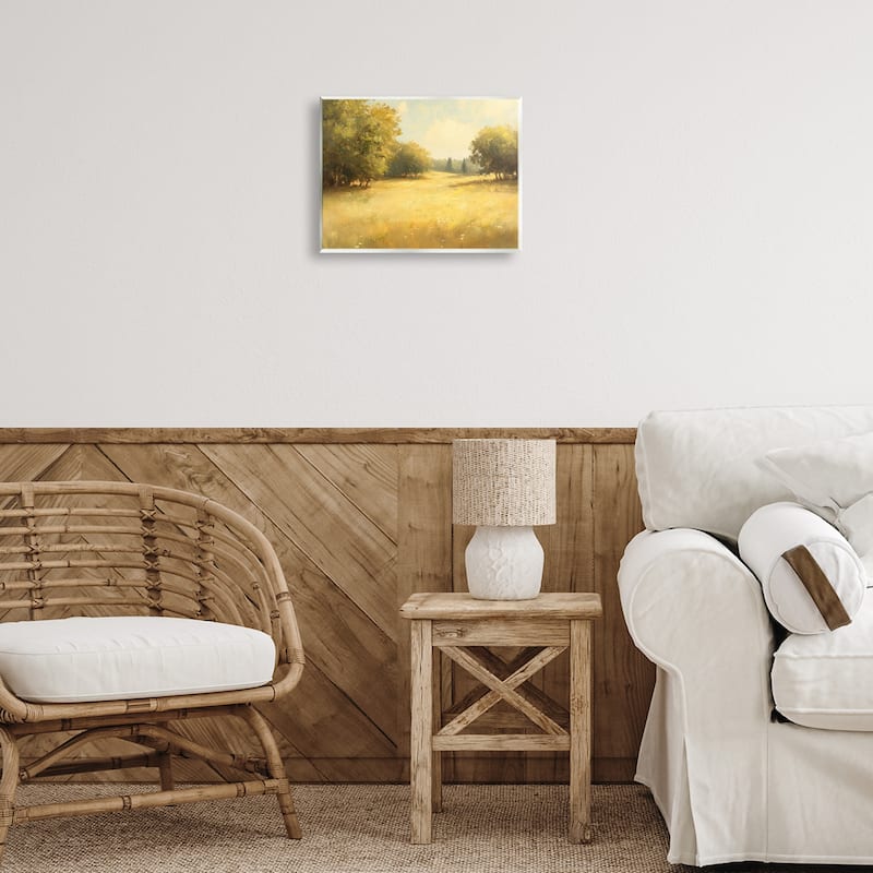 Stupell Calming Countryside Nature Wall Plaque Art Design By Petal Prints Design