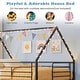 preview thumbnail 8 of 18, Costway Twin Over Twin Metal Bunk Bed, House Shaped Floor Bunk Bed