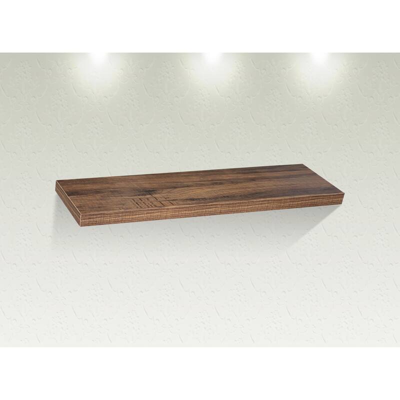 Modern and Contemporary Antique Walnut Floating Shelves - 31.5*9.25*1.5 inches - 31.5*9.25*1.5 inches - Antique Walnut