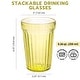 preview thumbnail 2 of 6, STP Goods Pastel Collection Faceted Drinking Glasses Set of 4 - 8.3 fl oz