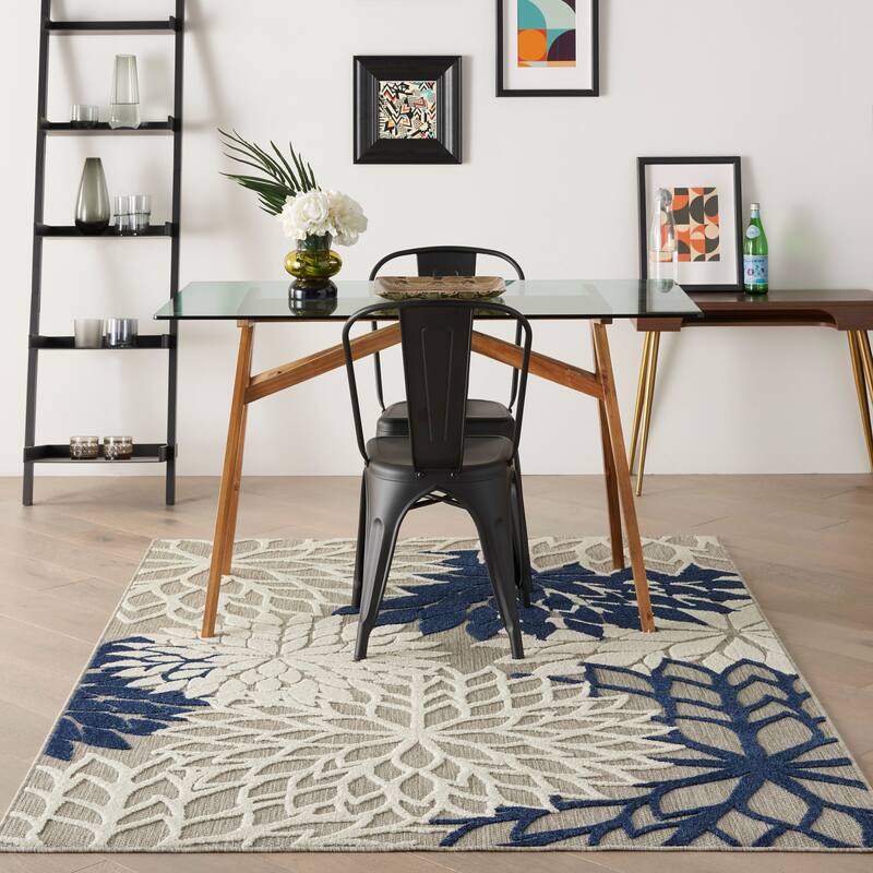 Nourison Aloha Floral Modern Indoor/Outdoor Area Rug