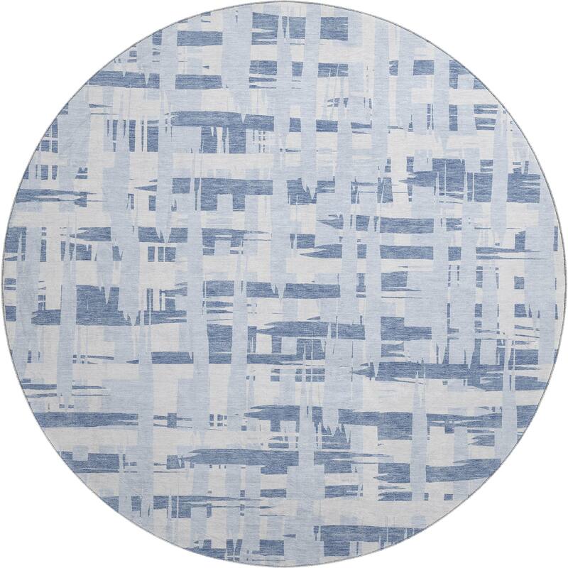 Premium Washable Super Soft Contemporary Plaid Mayfield Rug