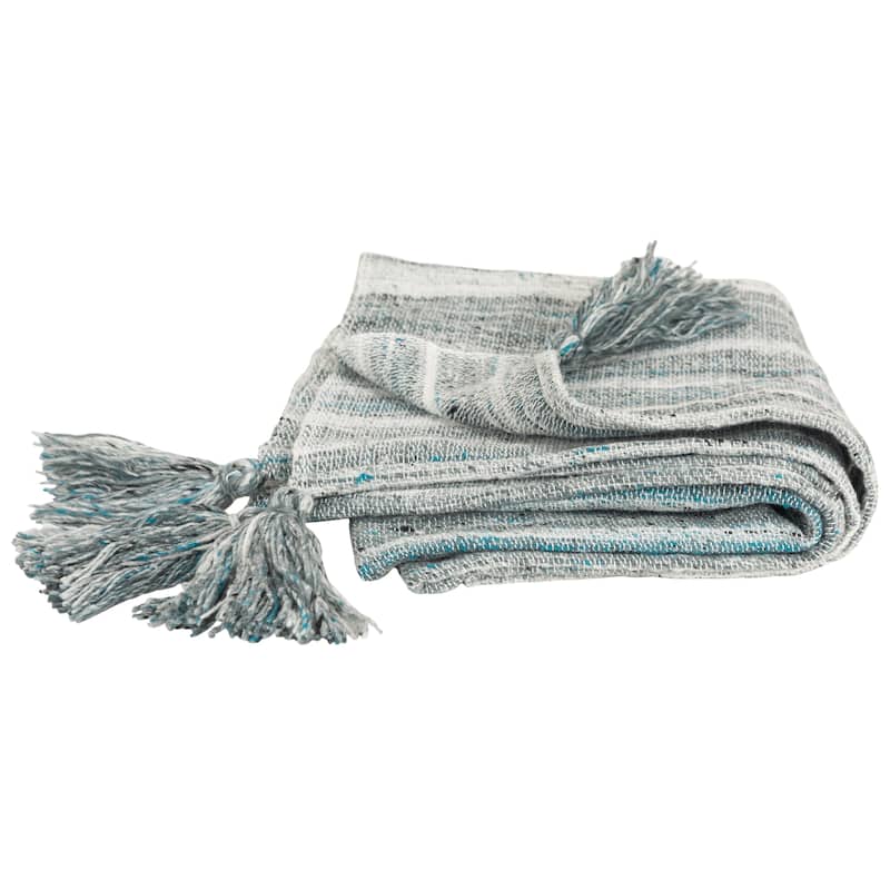 Rizzy Home Striped Throw Blanket