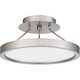 preview thumbnail 6 of 6, Outskirts Integrated LED Brushed Nickel Semi-Flush Mount - Brushed Nickel