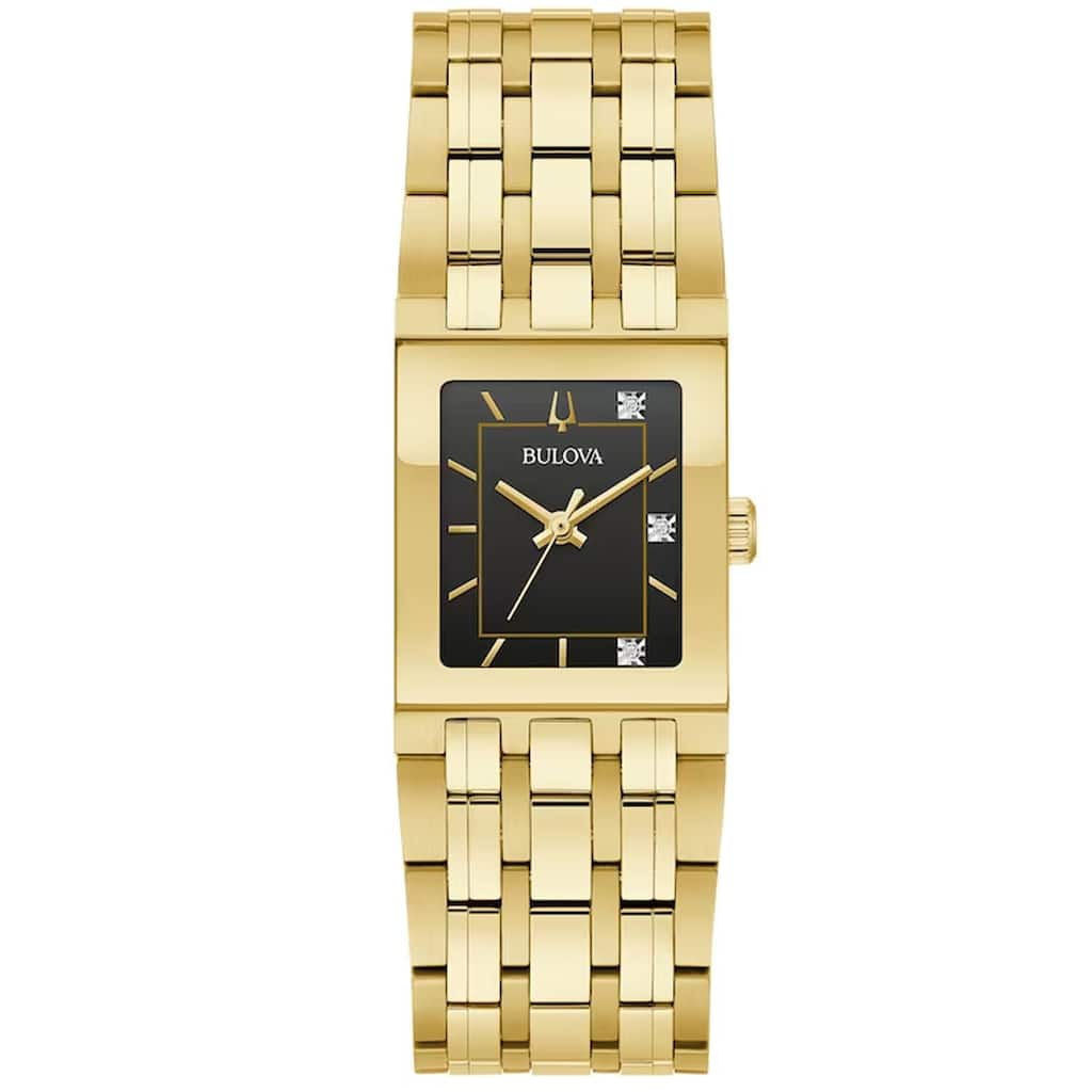 Bulova Women's Marc Anthony Quadra Black Dial Watch - 97P167 - One Size