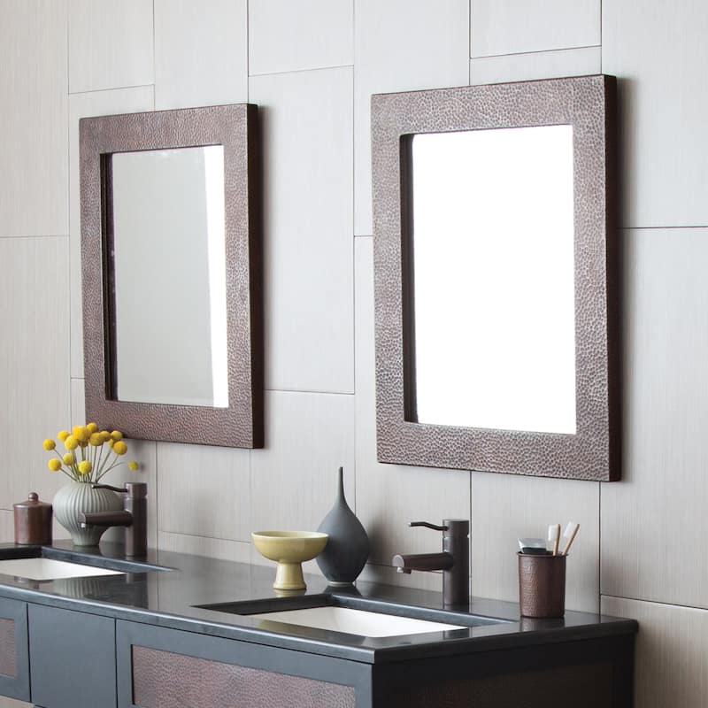 Native Trails Sedona Rectangular 26"H x 22"W Beveled Copper Mirror