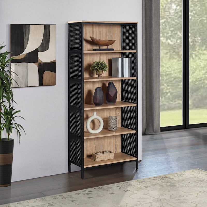 Ace 75" 5-Shelf Bookcase