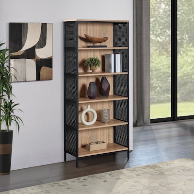 Ace 75" 5-Shelf Bookcase