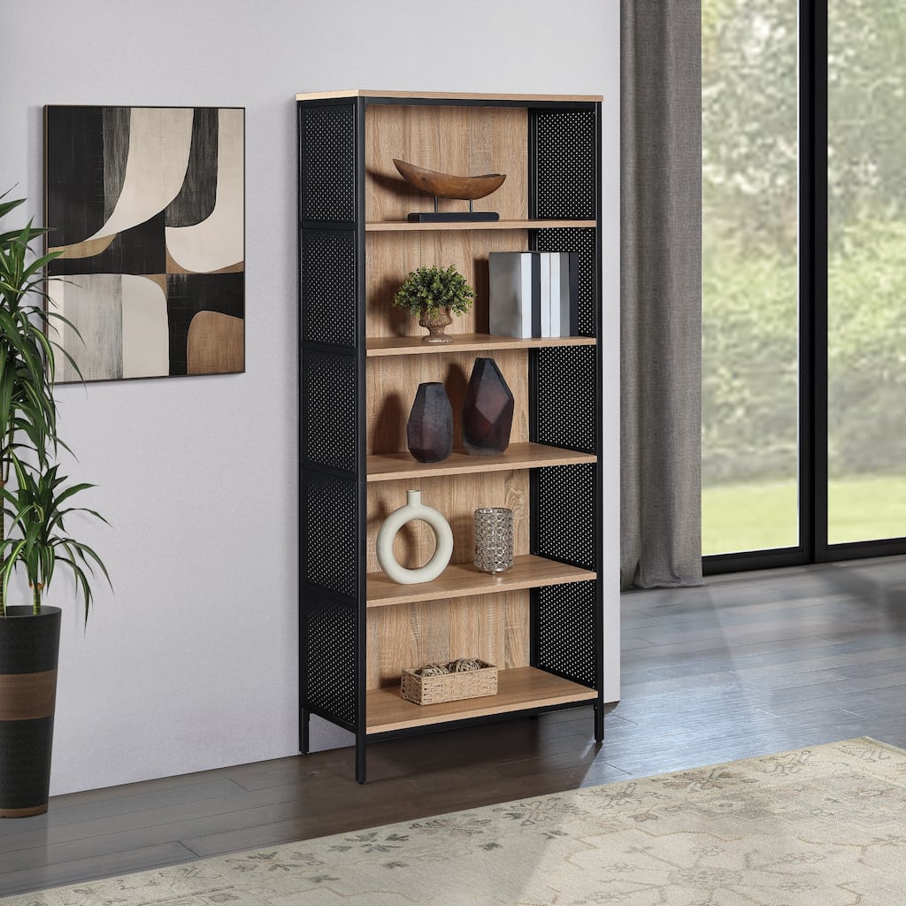 Ace 75" 5-Shelf Bookcase