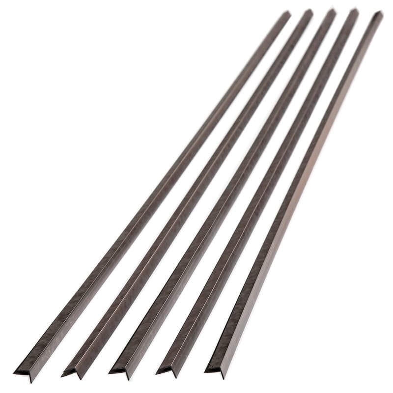 FASÄDE 47 in. Decorative Vinyl Outside Corner Trim Galvanized Steel (5 Pack) - 5 Pack - 5 Pack