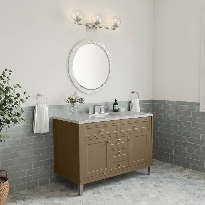 Chicago 48" Single Vanity, Walnut Whisper
