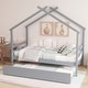preview thumbnail 10 of 49, Roof styled wooden bed with trundle