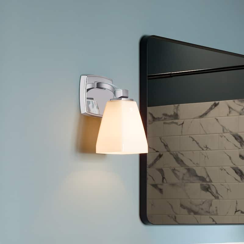 Kichler 55214 Marant 10" Tall Bathroom Sconce with Opal Glass Shade