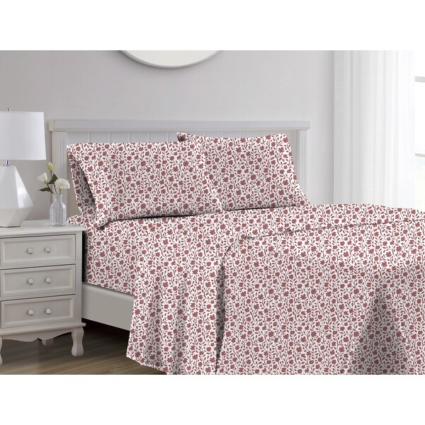 Edina 1000TC Cotton Sheet Set Mauve Queen
