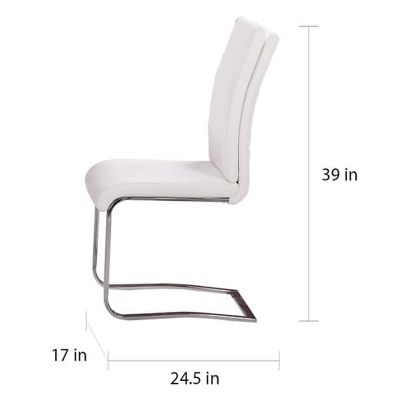 Best Master Furniture Faux Leather Dining Side Chair (Set of 2)