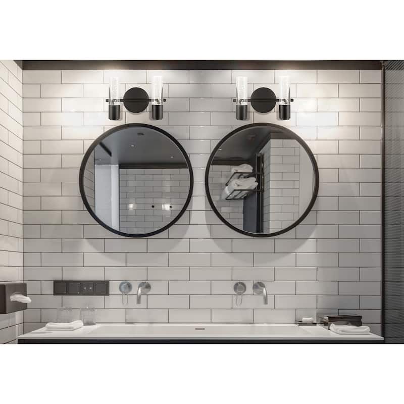 Alain Minimalist Modern Bubble Acrylic/Iron Integrated LED Vanity Light, by JONATHAN Y