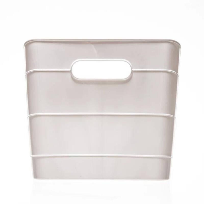 Slanted Flex Organizer Bin, 4 Pack, White