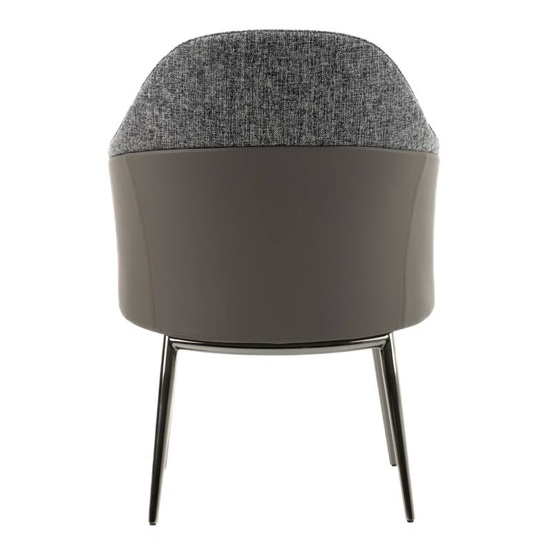 Modrest Cora Modern Grey Fabric & Leatherette Dining Chair