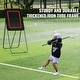 preview thumbnail 9 of 12, Folding Lacrosse Rebounder for Backyard, Volleyball Bounce Back Net, Pitchback Throwback Baseball Softball Training Screen