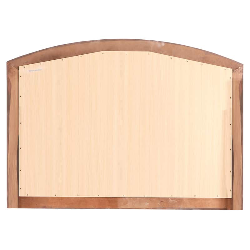 Framed Arch Wooden Dresser Mirror - 47" - Brown
