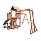 Thumbnail 2, ALEKO Outdoor Playset with Canopy, Slide, Swing, Monkey Bar, Climbing Wall - Multicolor. Changes active main hero.
