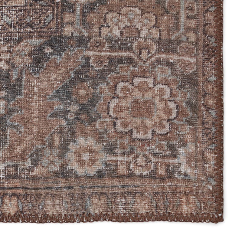 Minita Machine Washable Medallion Area Rug