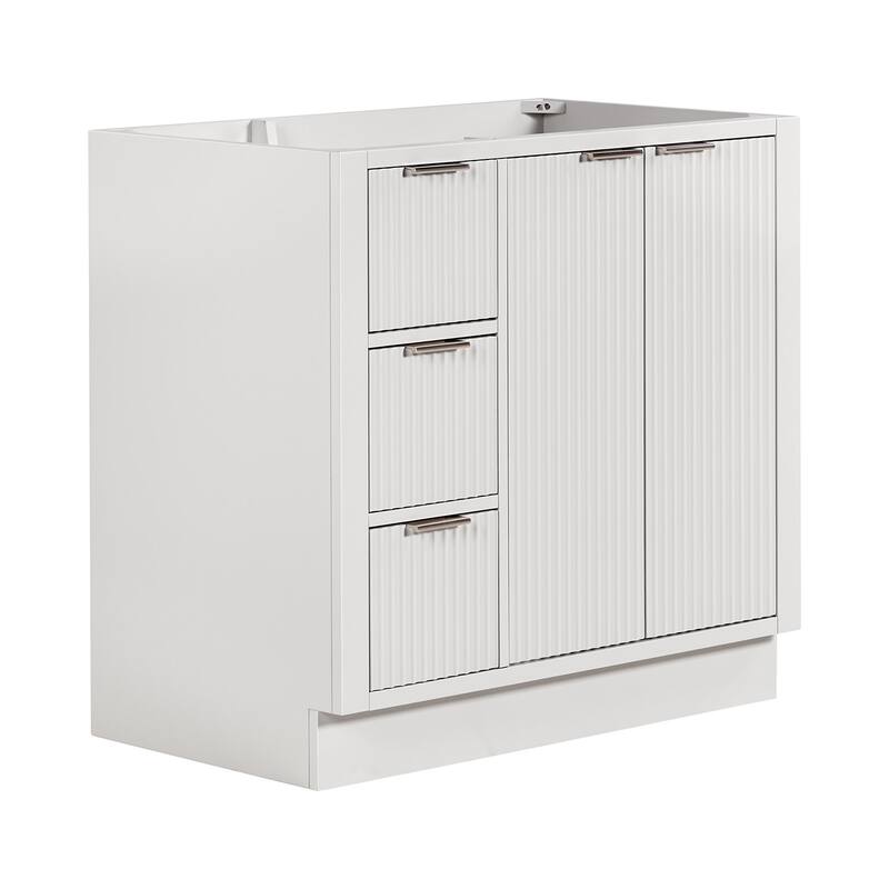 Ariel P36-R-BC Milan 36" Single Free Standing Vanity Cabinet